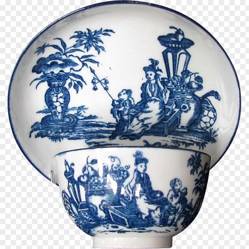 Vase Blue And White Pottery Ceramic Cobalt Saucer PNG