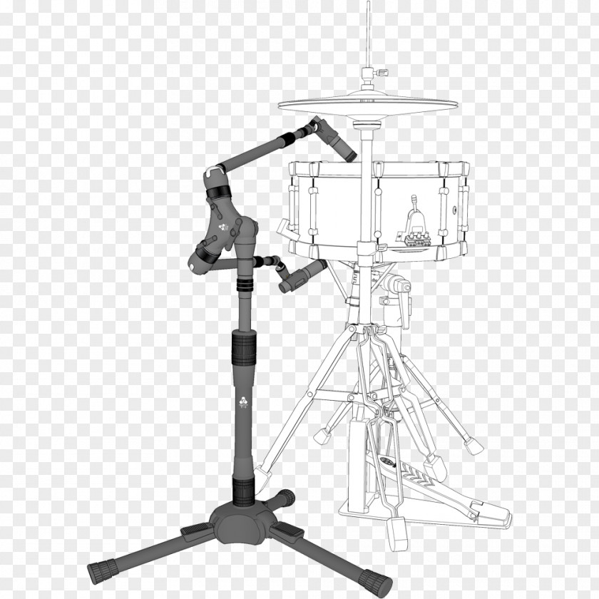 Microphone Stands Snare Drums PNG