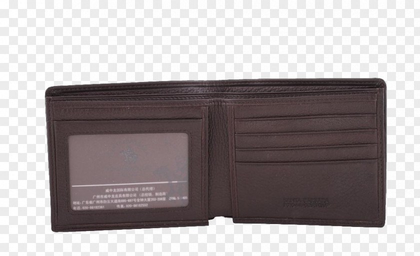 Open The Wallet Material Leather Brand PNG
