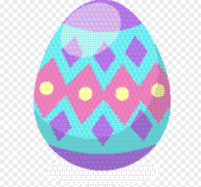 Oval Magenta Easter Egg Background PNG