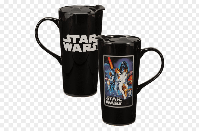 Travel Mug Anakin Skywalker C-3PO Death Star Yoda PNG