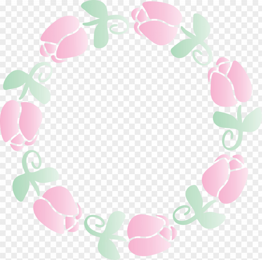 Tulip Frame Easter PNG