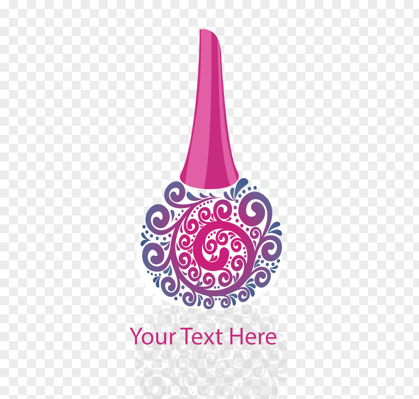 Vector Nail Polish Manicure Logo Salon Pedicure PNG