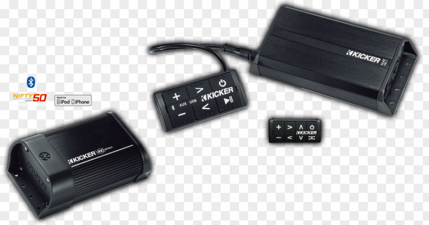 Active Noise Control Kicker 200 Watt 2-channel Bluetooth Weatherproof Compact Amplifier Audio Power Loudspeaker PNG
