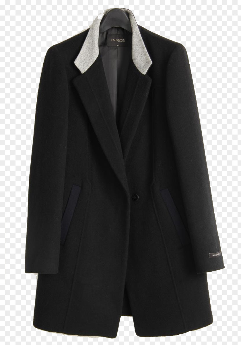 Black Jacket Blazer Overcoat PNG