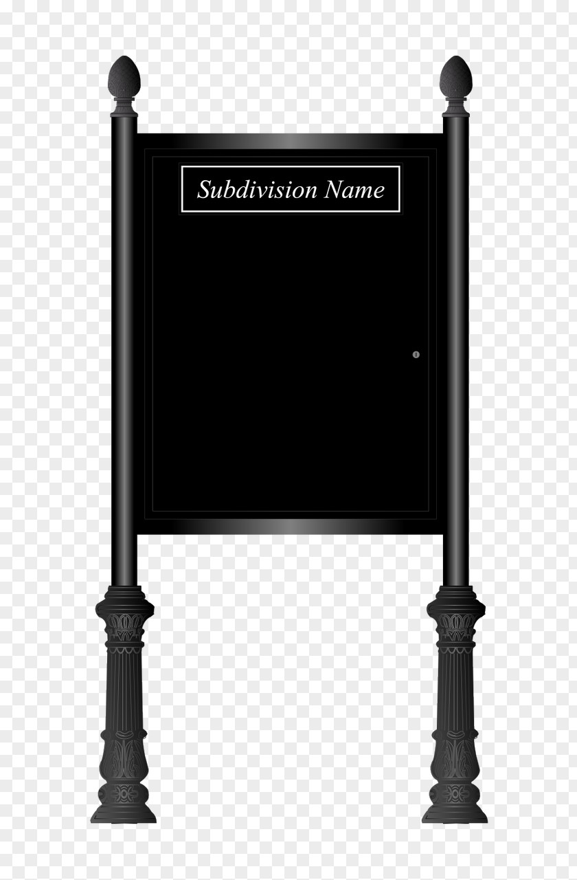 Message Board Fluting Sign Material PNG