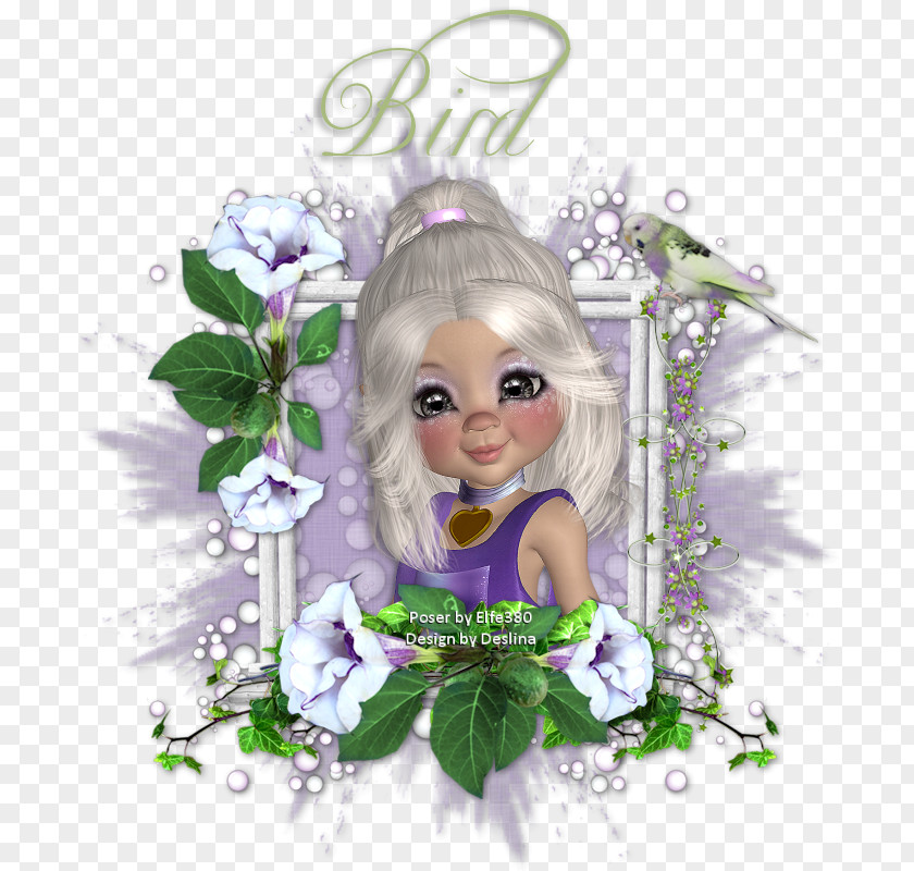 -painted Frame Material Floral Design Cut Flowers Petal Fairy PNG