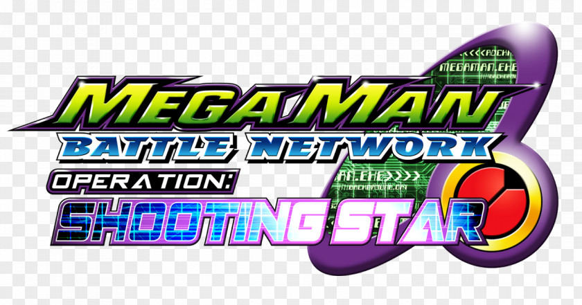 Rockman Exe Operate Shooting Star Logo Brand Mega Man Font PNG