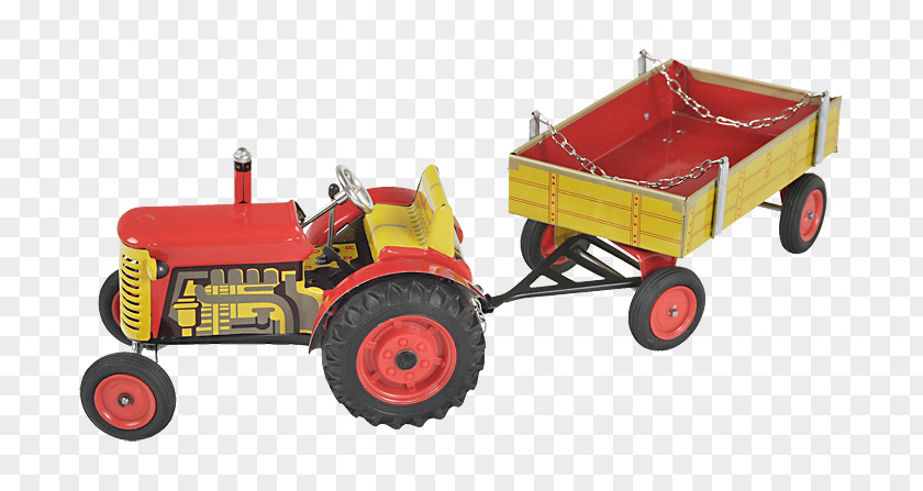 Tractor Zetor Tin Toy KOVAP PNG