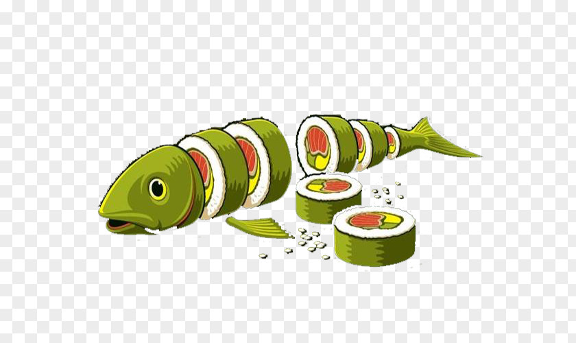 Army Green Sushi Fish Japanese Amberjack PNG
