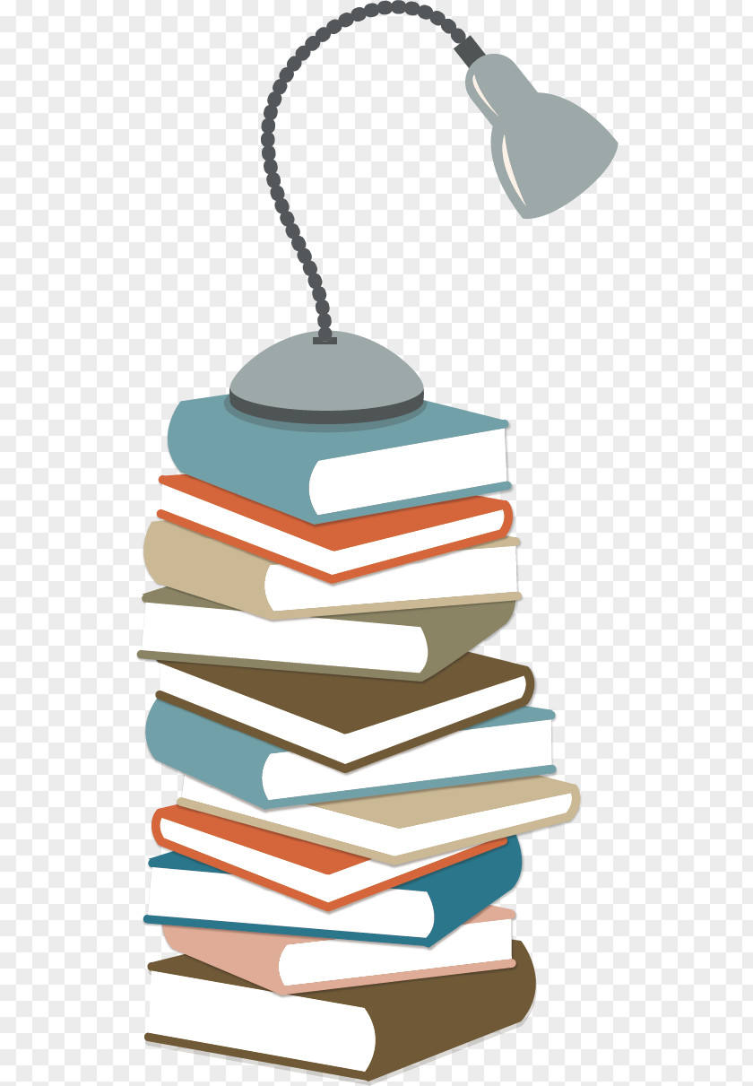 Books And Lamp Education Infographic PNG