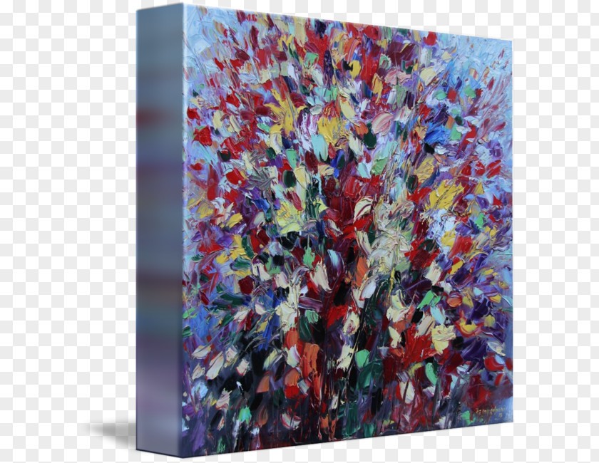 Fine Bouquet Modern Art Painting Abstract Poster PNG