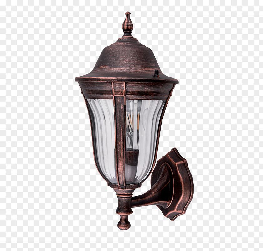 Glass Light Fixture Lantern Edison Screw Candle PNG