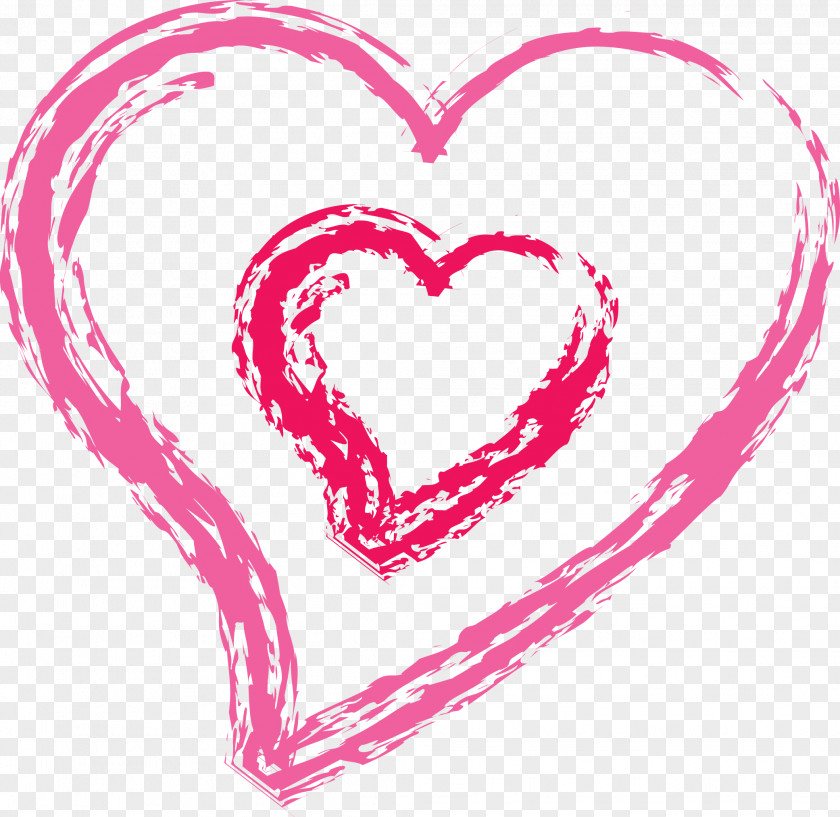 Heart Love Drawing Sticker Clip Art PNG