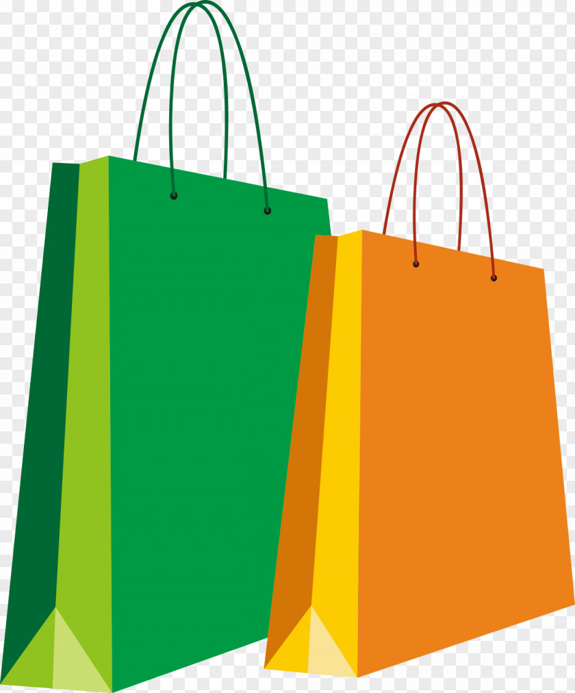 Vector Shopping Bag Flat Clip Art PNG