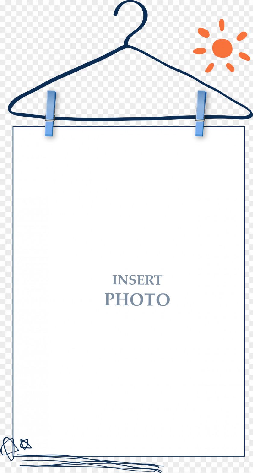Blue Simple Coat Hanger Border Texture PNG simple coat hanger border texture clipart PNG