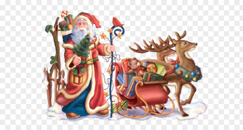 Fawn Christmas Santa Claus PNG