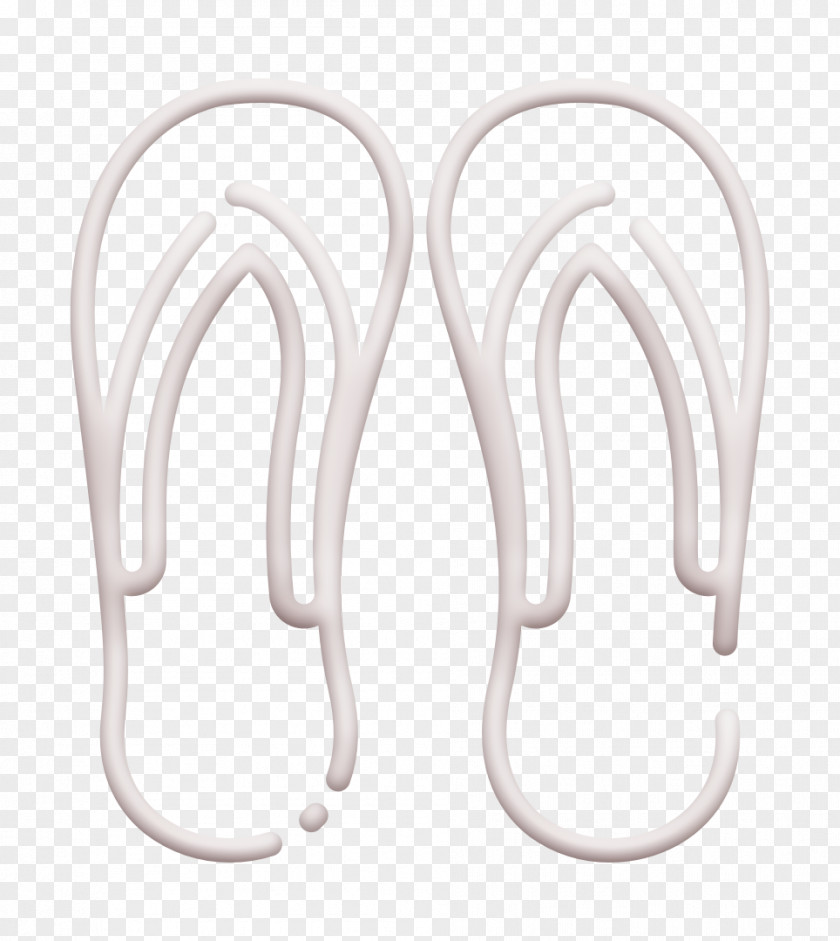 Flip Flops Icon Slippers Summer PNG