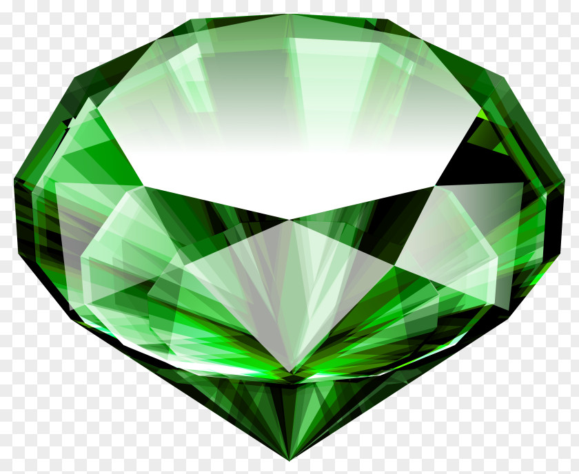 Large Emerald Clipart Picture Gemstone Diamond Clip Art PNG
