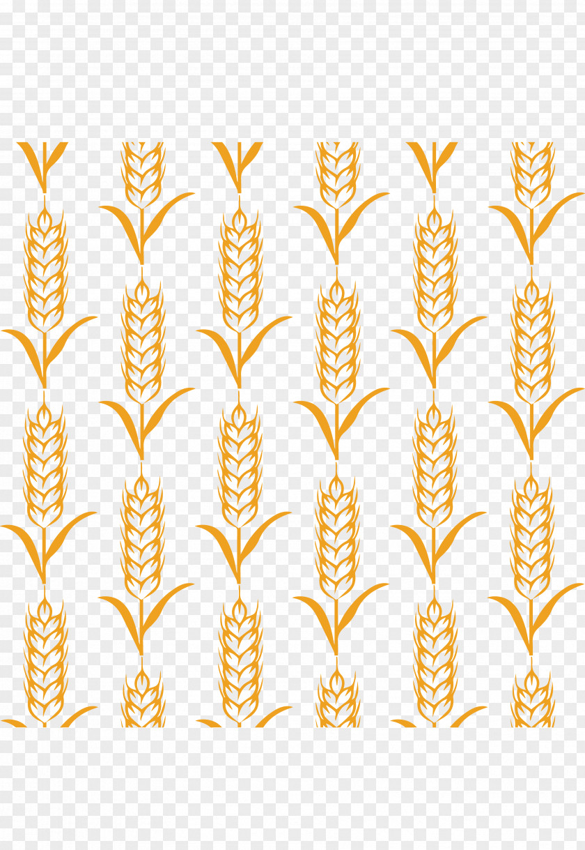 Painted Wheat Clip Art PNG