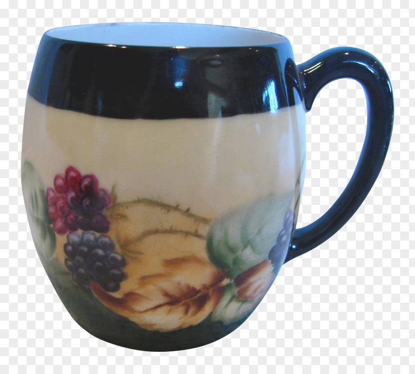 Hand Painted Mug Ceramic Porcelain Limoges Tableware PNG
