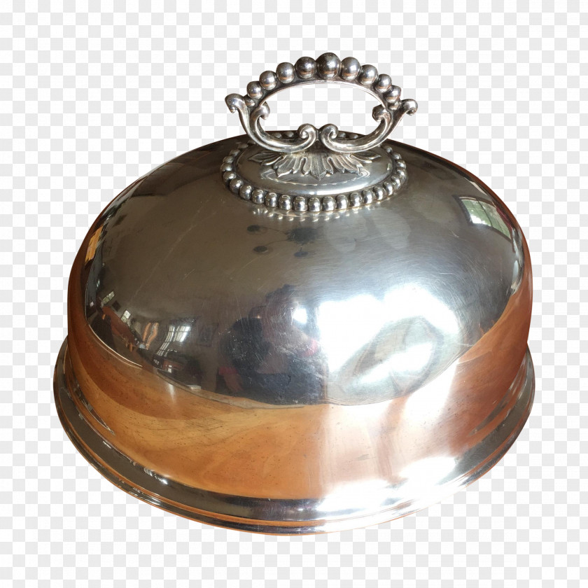 Silver Meat Platter Dome Copper PNG