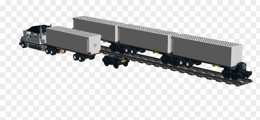 Tractor Trailer Train Rail Transport Rolling Stock Semi-trailer Truck PNG