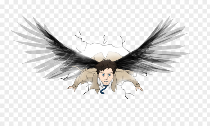 Watercolor Heart Castiel Crowley T-shirt Dean Winchester Drawing PNG
