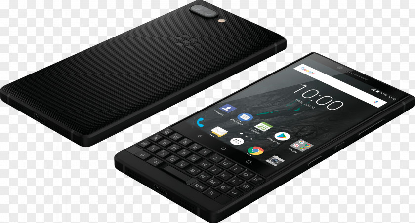 BlackBlackberry BlackBerry Key2 Smartphone (Unlocked, 64GB, Black) Silver) 64GB (Single-SIM, BBF100-1, QWERTY Keypad) Factory Unlocked 4G PNG
