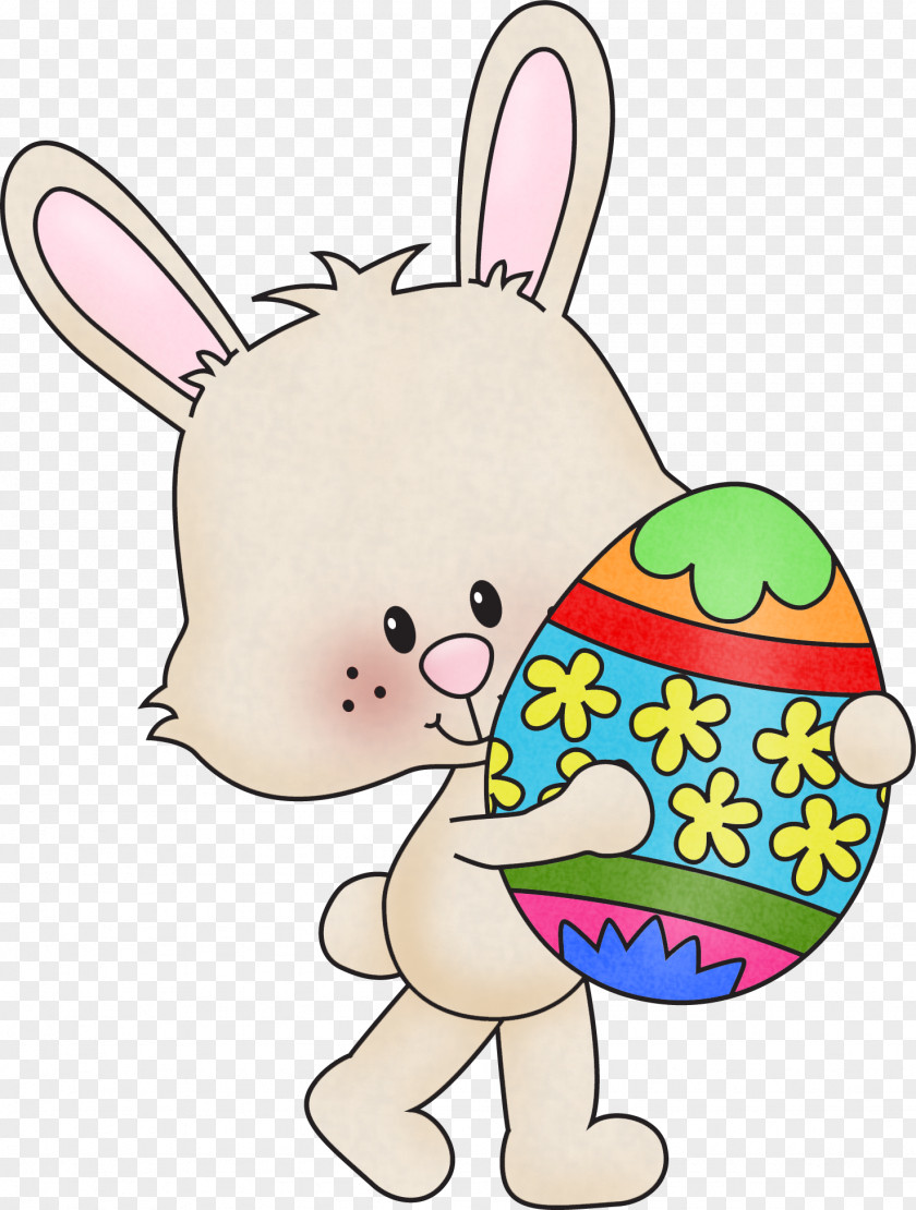 Easter Bunny April Shower Clip Art PNG