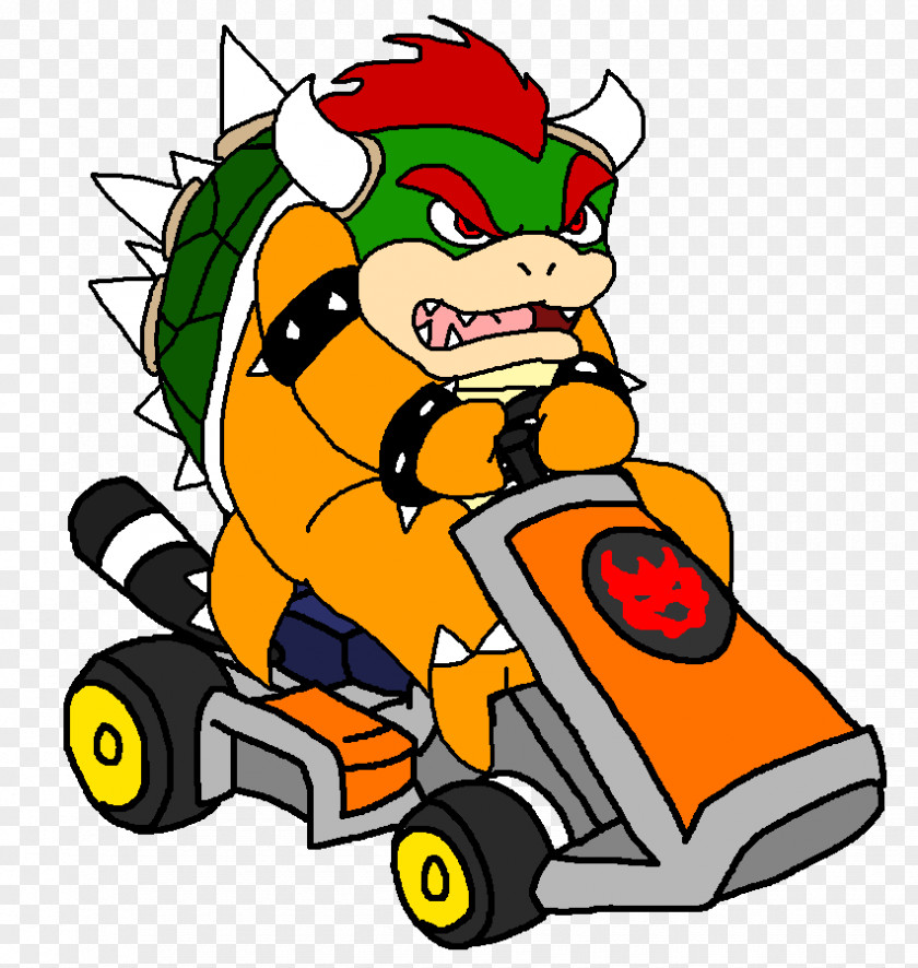 Mario Kart 7 Super Bros. Bowser PNG