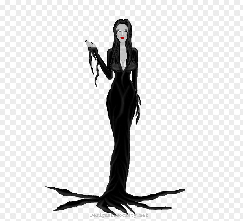 Morticia Addams Costume Legendary Creature Illustration Silhouette PNG