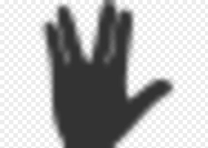 Star Trek Number 2 Thumb Hand Model Font Black PNG