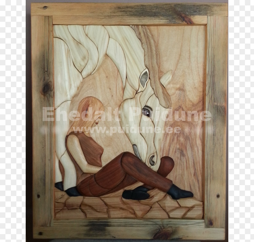 Wood Intarsia Furniture Painting Handicraft PNG