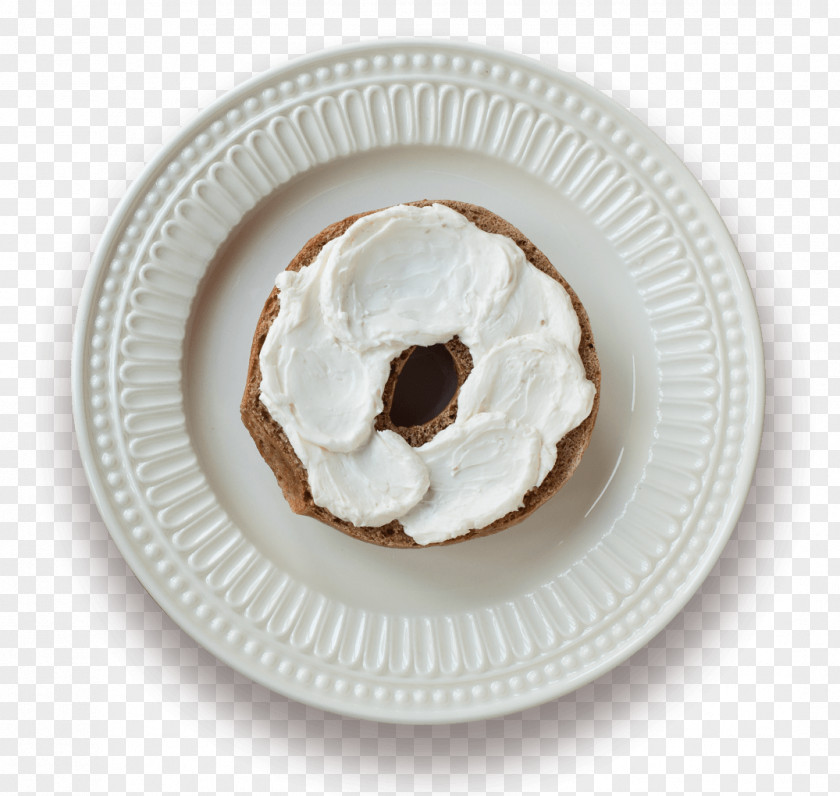Bagel Cream Cheese Bakery Dish PNG