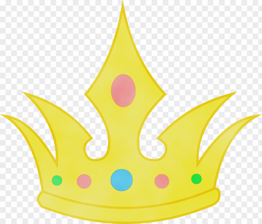 Birthday Candle Crown Watercolor PNG