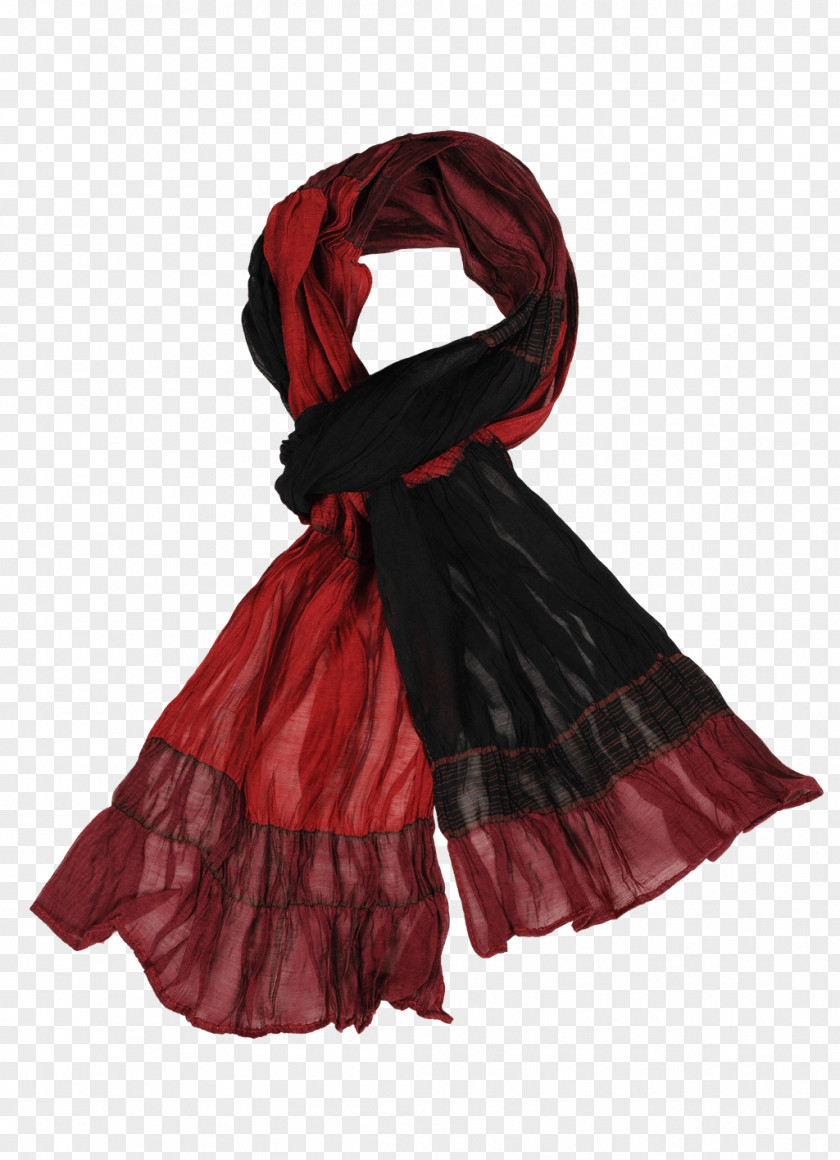 Scarf Silk Grey Color Red PNG
