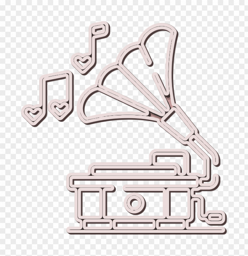 Track Icon Gramophone Wedding PNG