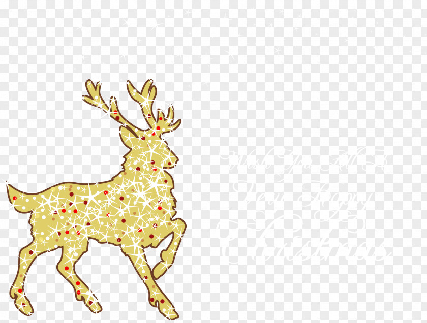 Vector Christmas Reindeer Euclidean PNG