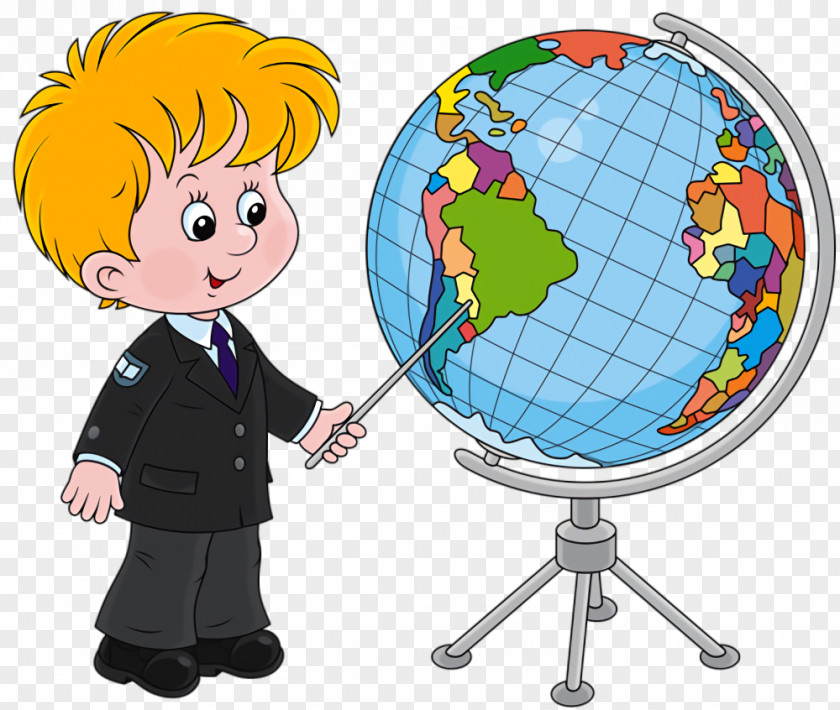 World Sharing Cartoon Globe PNG
