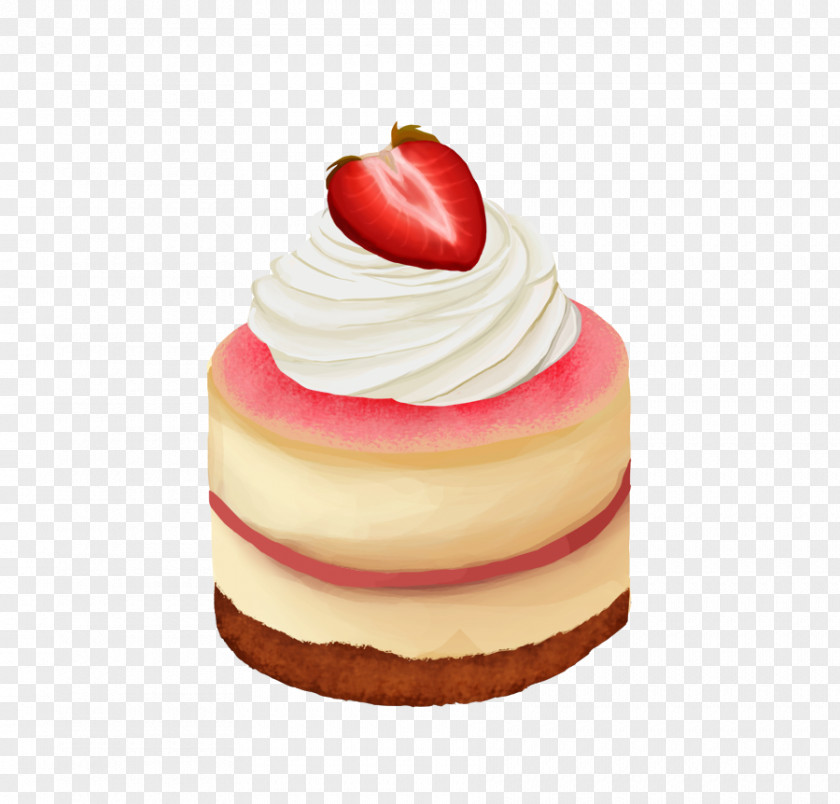 Cake Batter Cheesecake Cupcake Bakery Shortcake Strawberry Cream PNG