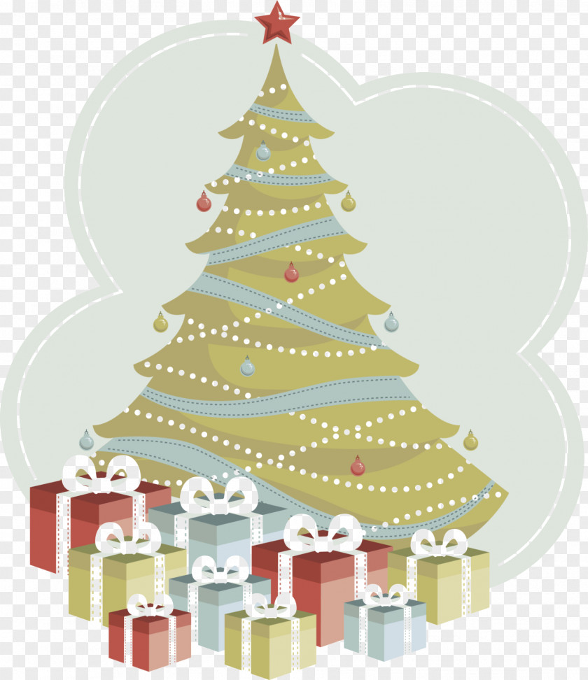Hand-painted Christmas Tree Ornament PNG