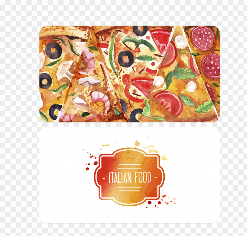 Menu Design Color Posters Pizza Fast Food Italian Cuisine Business Card Restaurant PNG