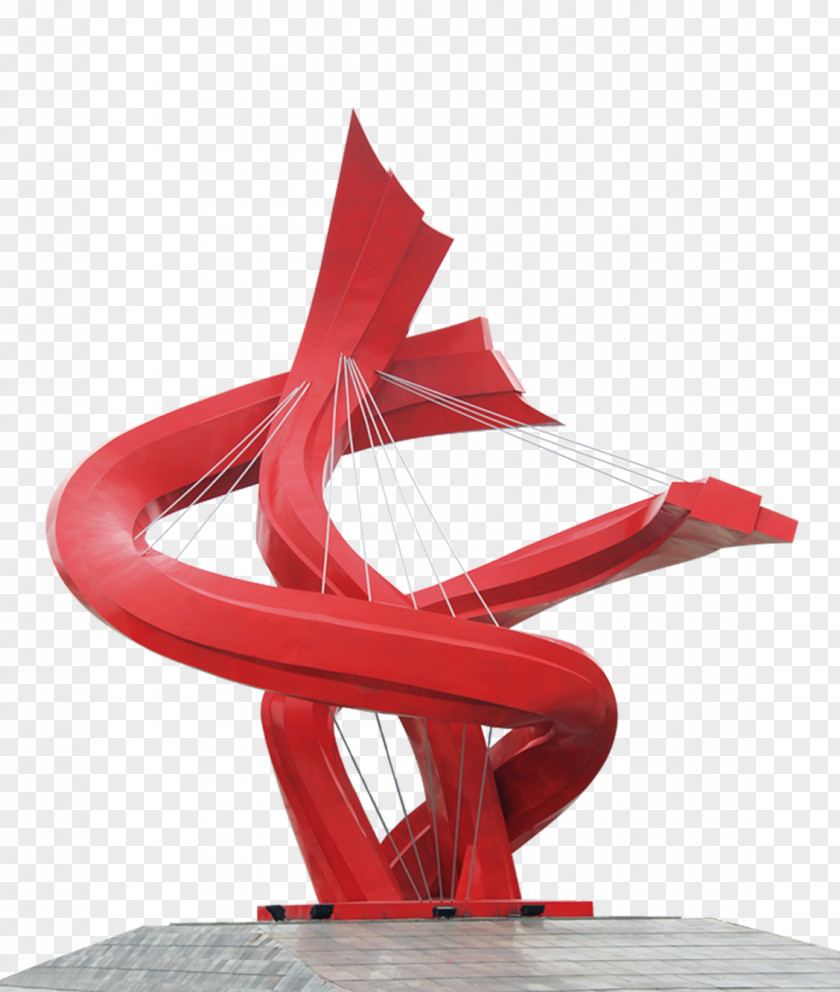Red Landmarks Dongguan Modern Sculpture Manufacturing Execution System PNG