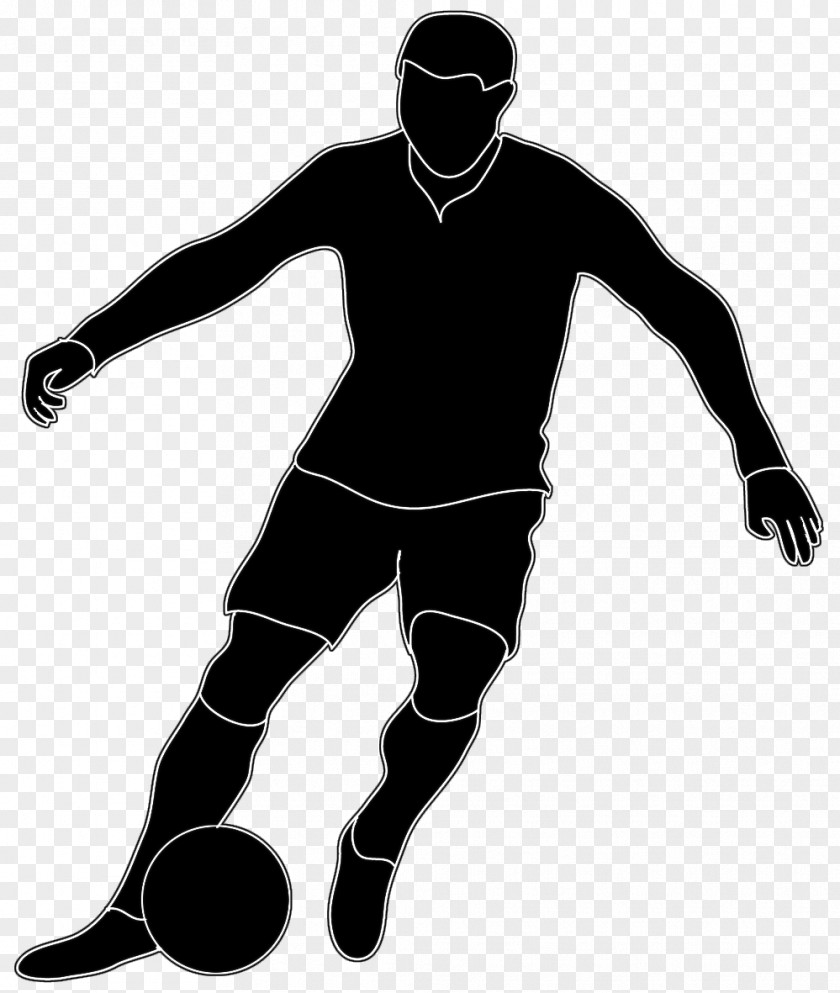 Soccer Cliparts Silhouette Football Player American Black And White Clip Art PNG