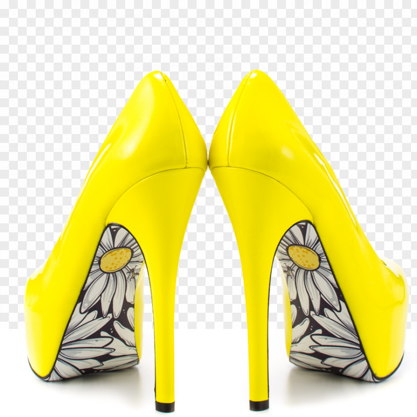 Yellow Wedding Shoes For Women High-heeled Shoe Stiletto Heel Court Fashion PNG