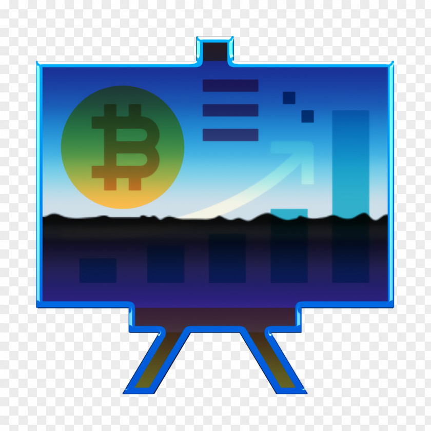 Diagram Icon Bitcoin PNG