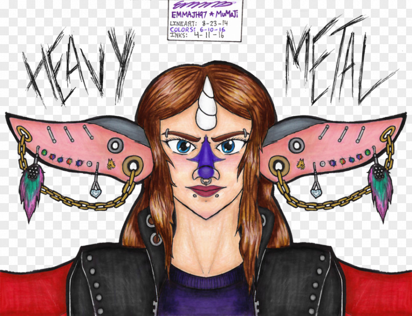 Heavy Metal Mother's Day PONPONPON Fiction Character PNG