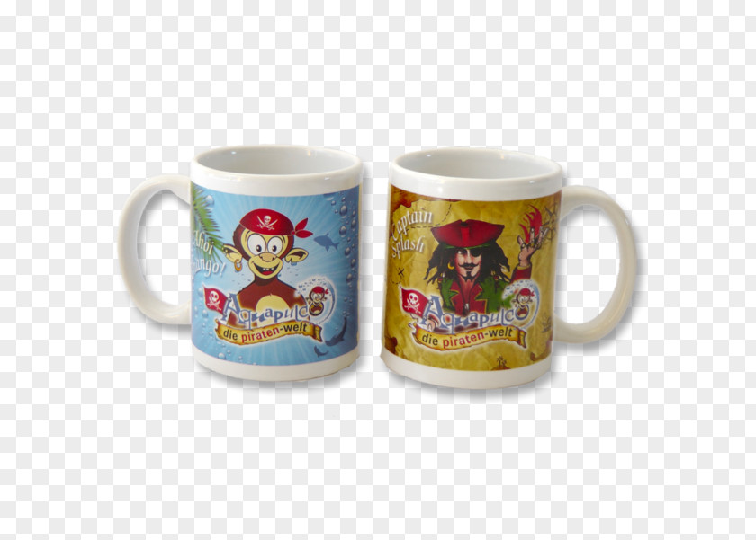 The Pirate World Coffee Cup Mug KopTasse Aquapulco PNG