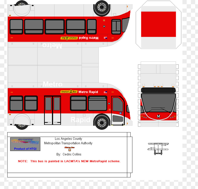 Bus Los Angeles County Metropolitan Transportation Authority Public Transport Orange PNG